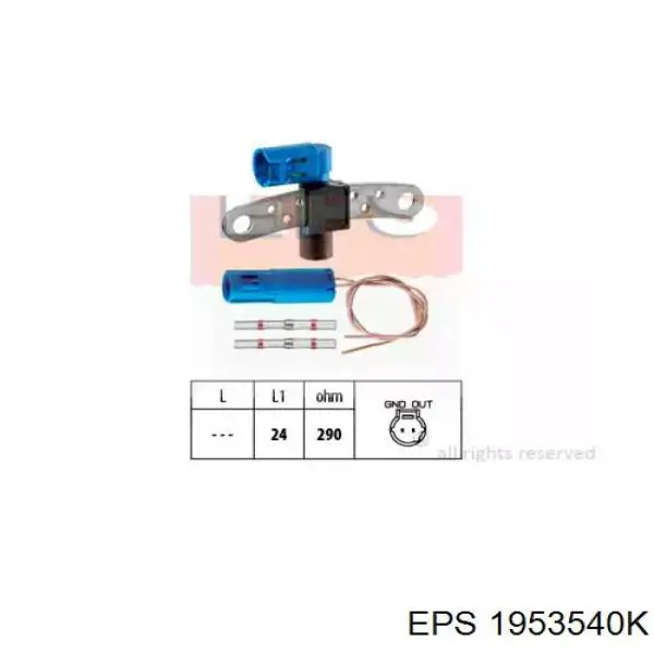 1953540K EPS Sensor de posición del cigüeñal