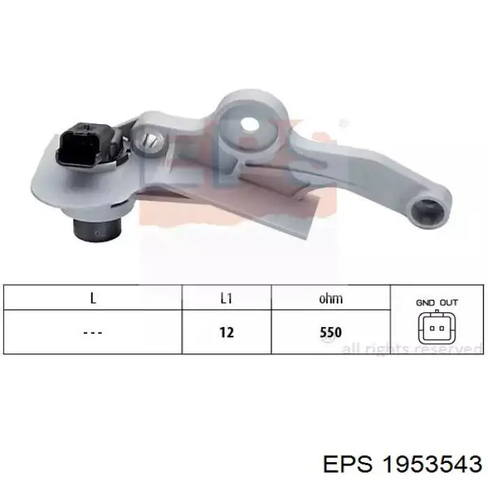 Sensor de cigüeñal 1953543 EPS