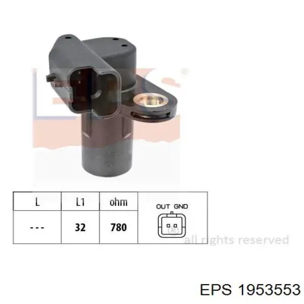 1.953.553 EPS sensor de cigüeñal
