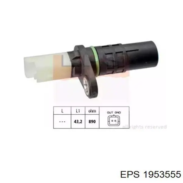 1.953.555 EPS sensor de posición del cigüeñal