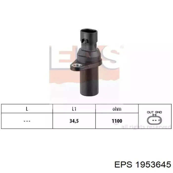 Comprar 1953645 EPS Sensor de cigüeñal