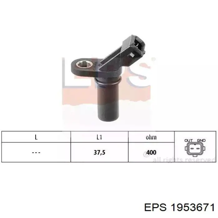 Sensor de cigüeñal 986280450 Bosch