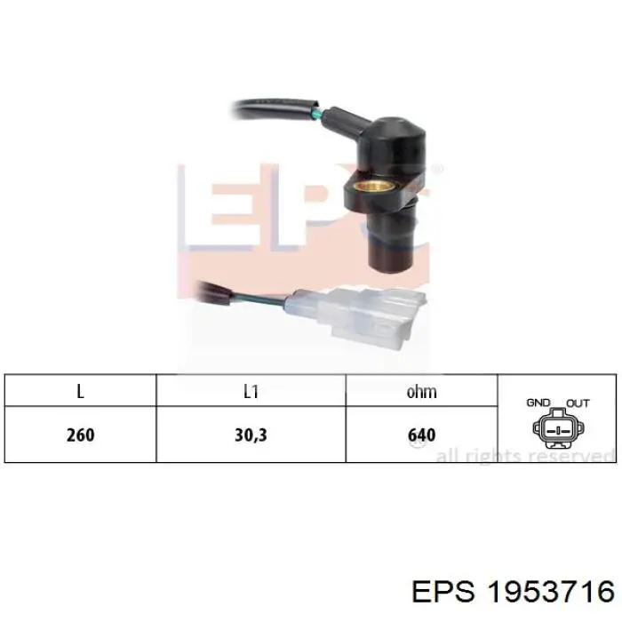 Comprar 1931197401 Toyota Sensor de cigüeñal