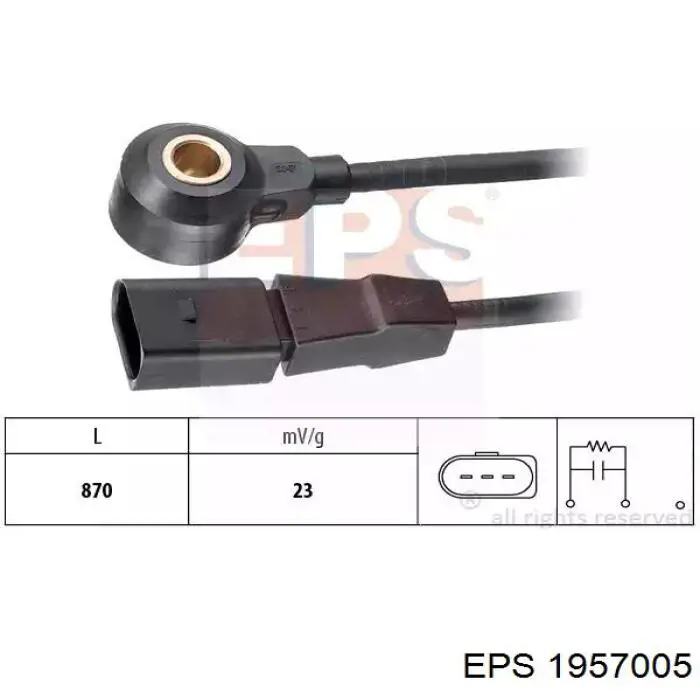 Sensor de detonacion 0261231125 Bosch
