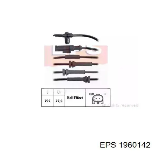 51846677 Fiat/Alfa/Lancia sensor abs trasero