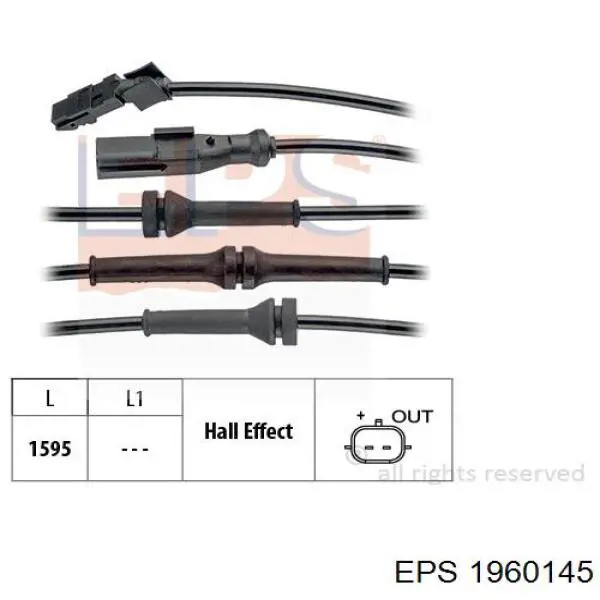 1.960.145 EPS sensor abs trasero derecho