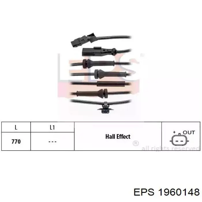 1.960.148 EPS sensor abs delantero