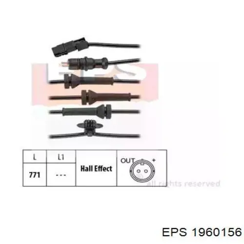 1.960.156 EPS sensor abs delantero