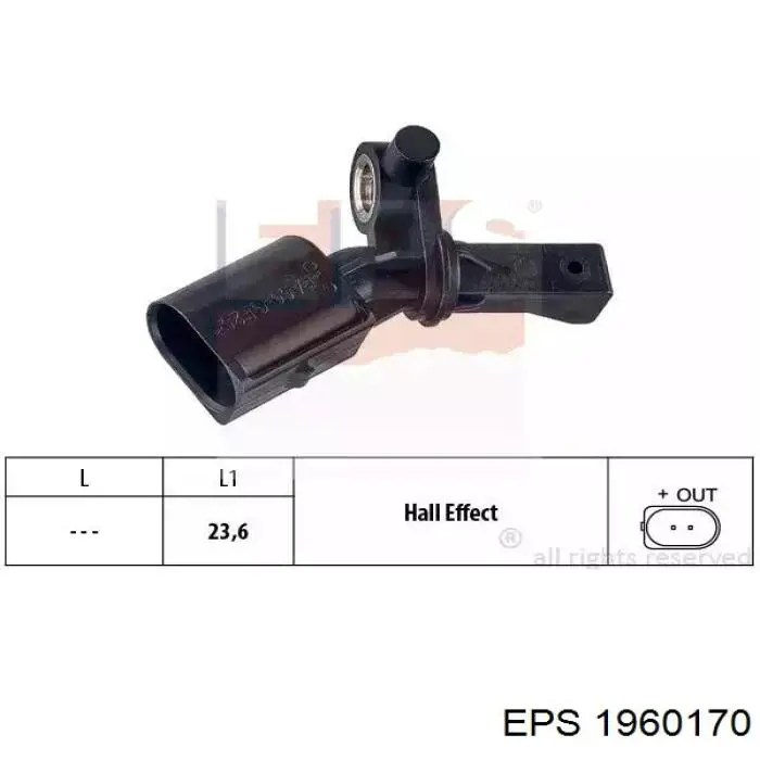 1.960.170 EPS sensor abs trasero