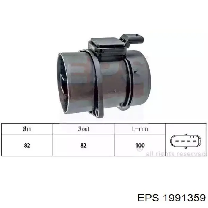 Sensor MAF EPS 1991359