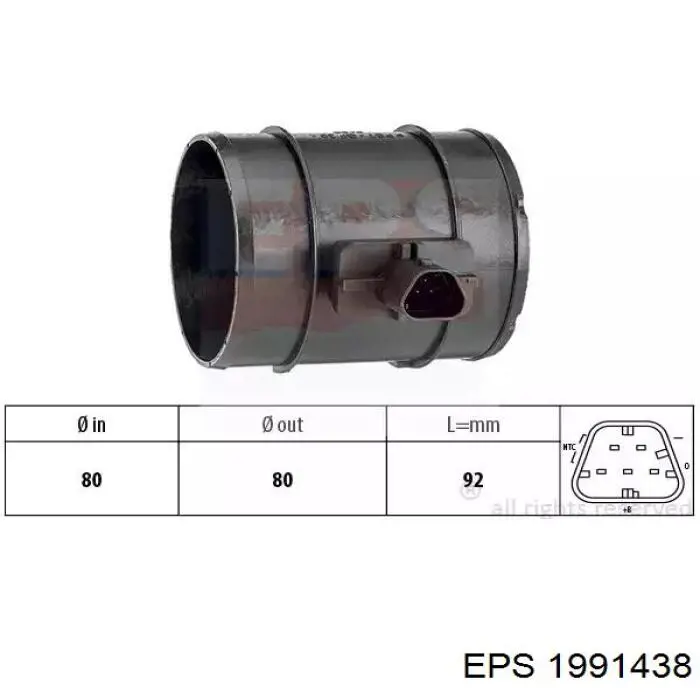 1991438 EPS caudalímetro