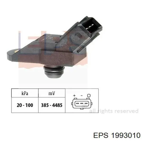 1993010 EPS sensor de presion del colector de admision