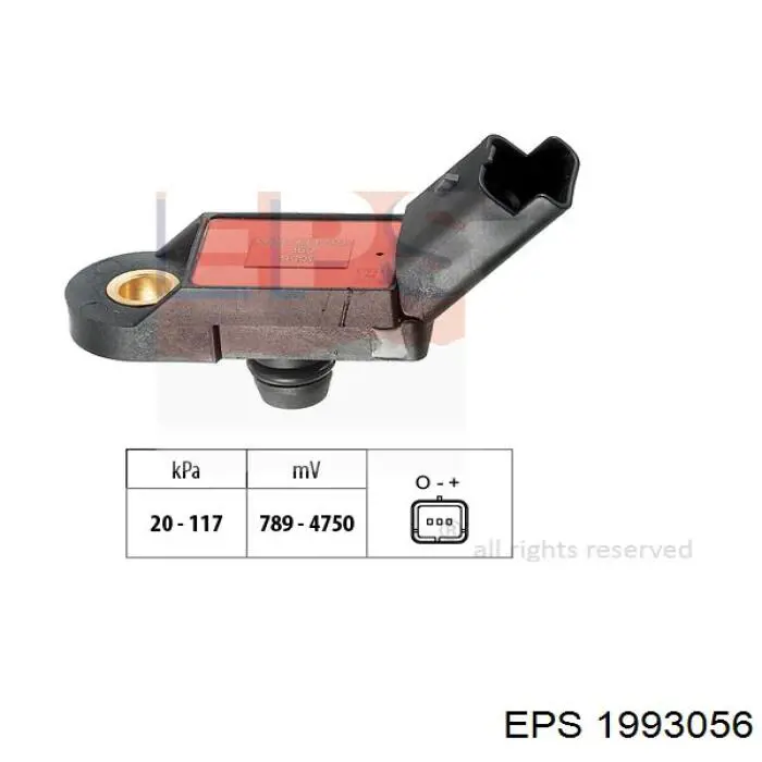 1.993.056 EPS sensor de presion del colector de admision