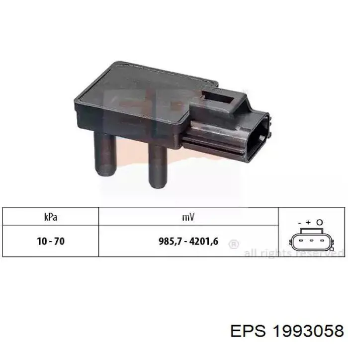 Sensor de presión del aire de admisión Ford 1127268