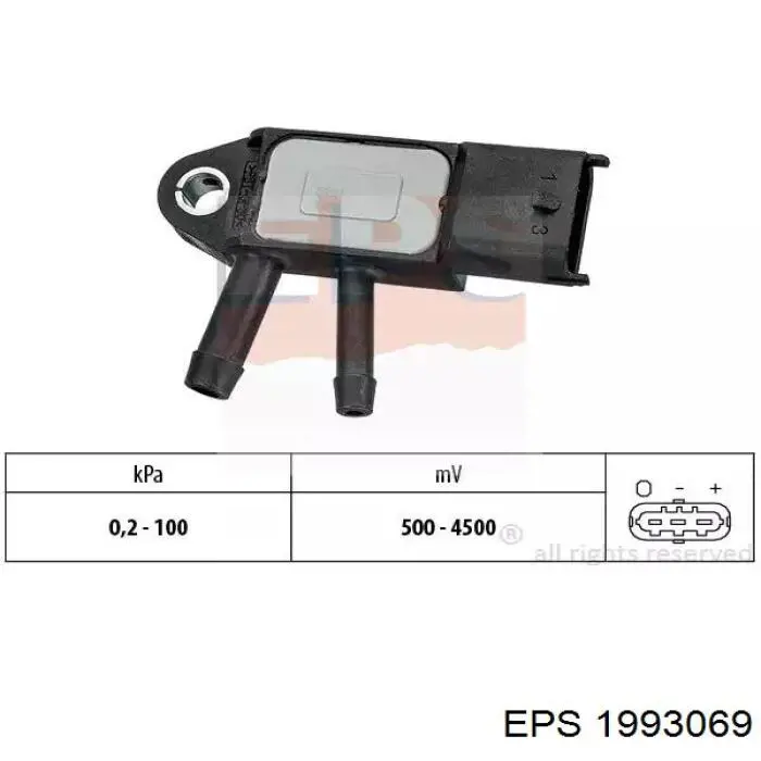 Sensor, presión colector de admisión  Delphi PS10169 precio, desde 61,32 EUR