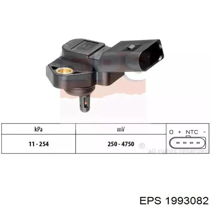 Sensor De Presion Del Colector De Admision Alfa Romeo 147 937