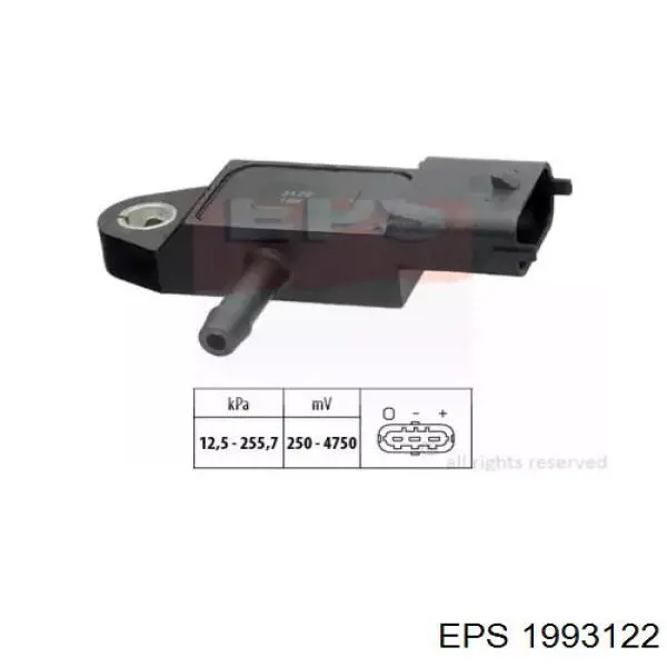 1.993.122 EPS sensor de presion de carga (inyeccion de aire turbina)