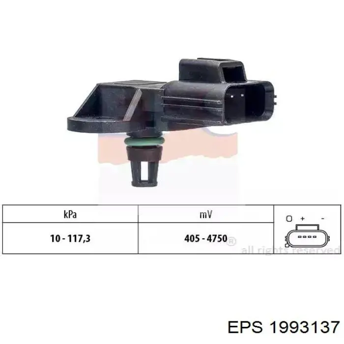 Comprar 00001922R6 Peugeot/Citroen Sensor de presión del colector de admisión