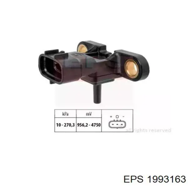 Sensor de presion de carga (inyeccion de aire turbina) para Toyota Yaris (SP90)