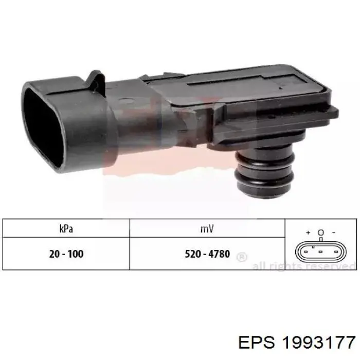 1993177 EPS sensor de presion del colector de admision