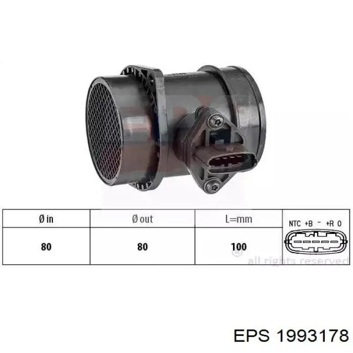 1.993.178 EPS sensor de presion de carga (inyeccion de aire turbina)