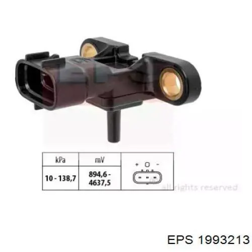 Sensor de presión del colector de admisión 1993213 EPS