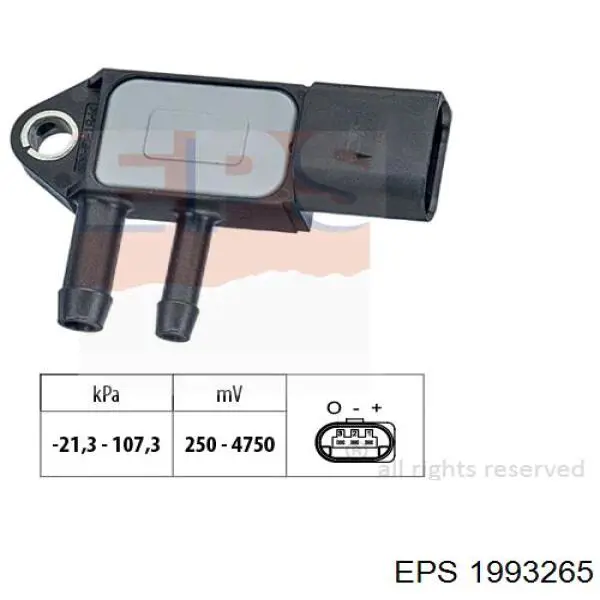 1993265 EPS sensor de presion gases de escape