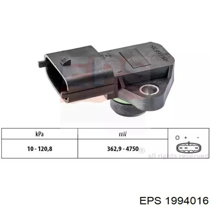 Sensor de temperatura del aire de admisión 7547976 Fiat/Alfa/Lancia