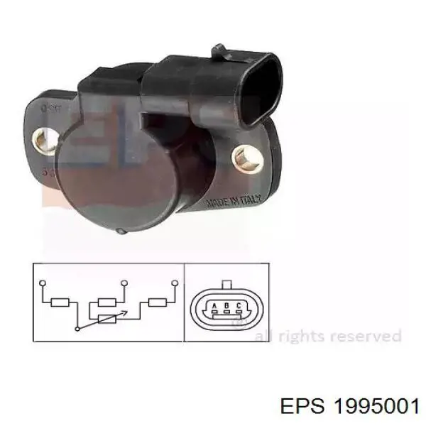 Sensor, posición mariposa EPS 1995001 precio, desde 29,87 EUR