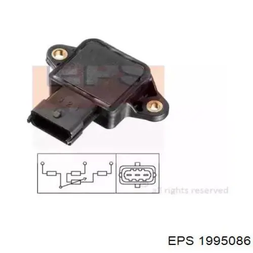 Sensor, posición mariposa EPS 1995086 precio, desde 18,71 EUR
