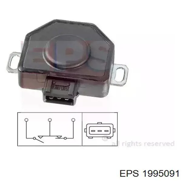 Sensor, posición mariposa EPS 1995091 precio, desde 54,95 EUR