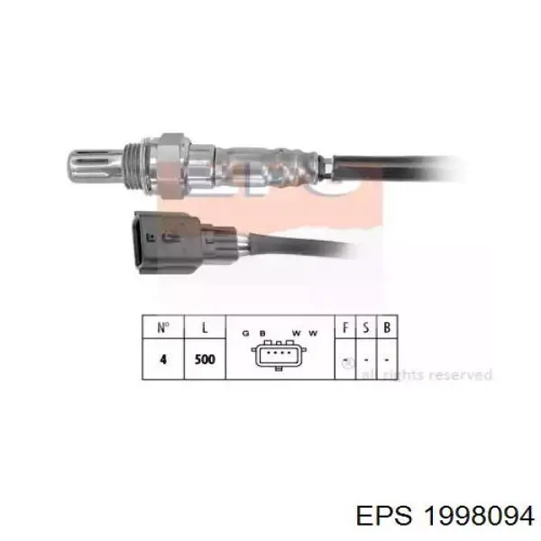 Sonda lambda de oxígeno posterior al catalizador 92522 NGK