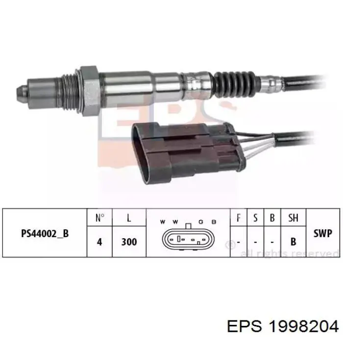 Sonda lambda de oxígeno posterior al catalizador 99061783101 Vika