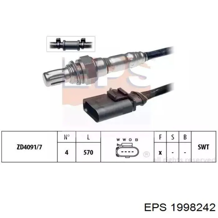 Sensor de oxígeno Meat&Doria 81516E