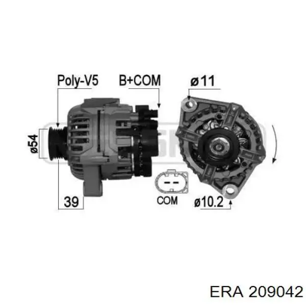 Alternador del motor ERA 209042 precio, desde 221,01 EUR