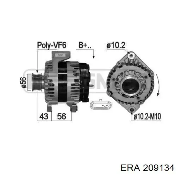 Alternador del motor Ssang Yong A6711540202 precio, desde 158,27 EUR