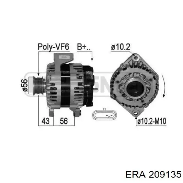 A6711540302 Ssang Yong alternador