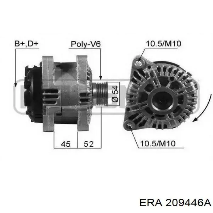 Alternador del motor ERA 209446A precio, desde 155,18 EUR