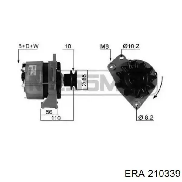 Alternador del motor ERA 210339 precio, desde 150,21 EUR