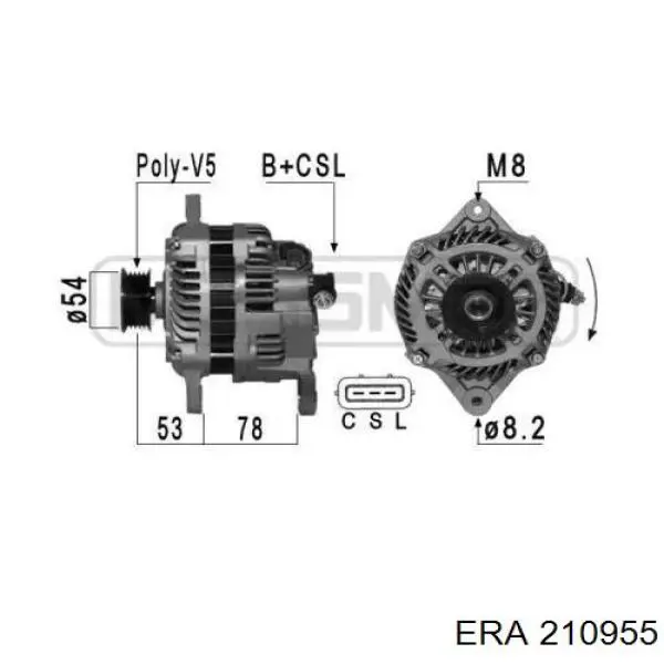 210955 ERA Alternador de coche
