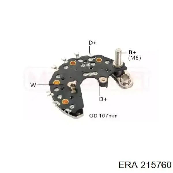 Puente de diodos, alternador 574402 Peugeot/Citroen