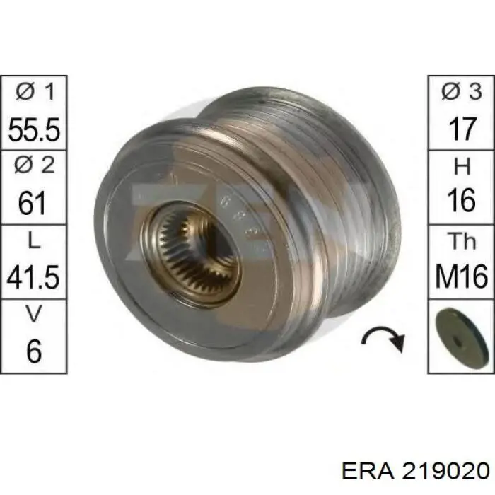 219020 ERA poleas juego de piezas