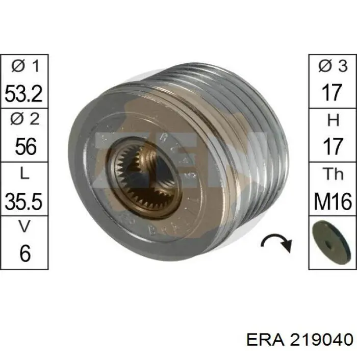 219040 ERA poleas juego de piezas