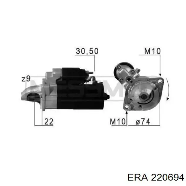 220694 ERA motor de arranque