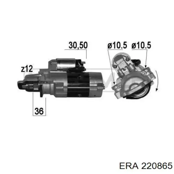 220865 ERA motor de arranque