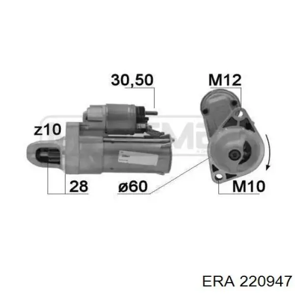 Comprar 220947 ERA Motores de arranque