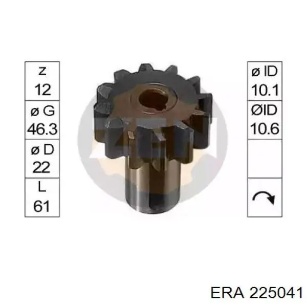 225041 ERA bendix, motor de arranque