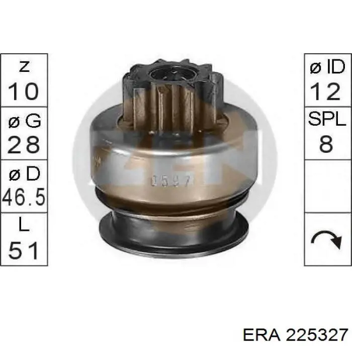 Bendix, motor de arranque Chevrolet Aveo 2 T250, T255