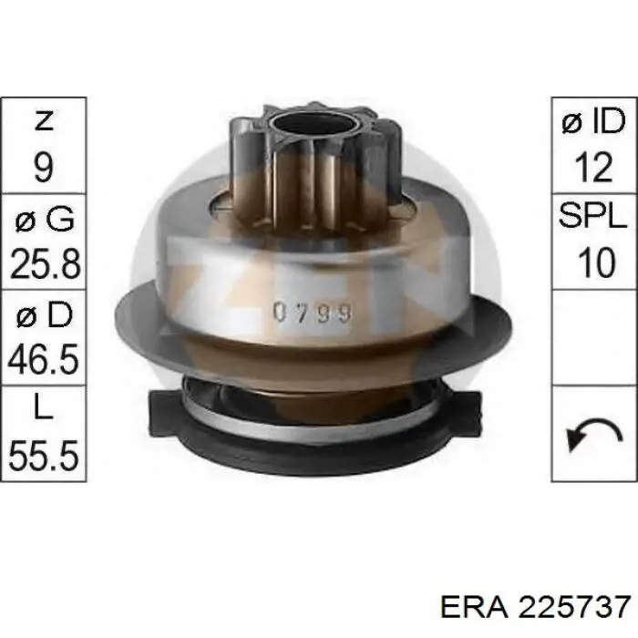 225737 ERA motor de arranque