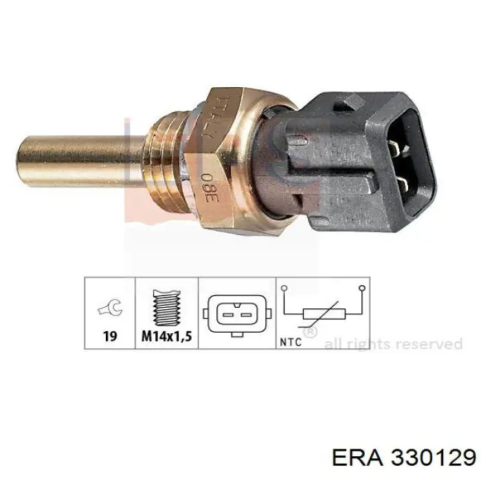 Sensor de temperatura del refrigerante ERA 330129 precio, desde 9,68 EUR